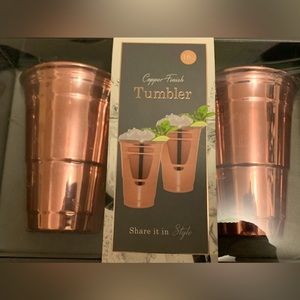 Copper Finish Tumblers 2 Pack 16oz each
